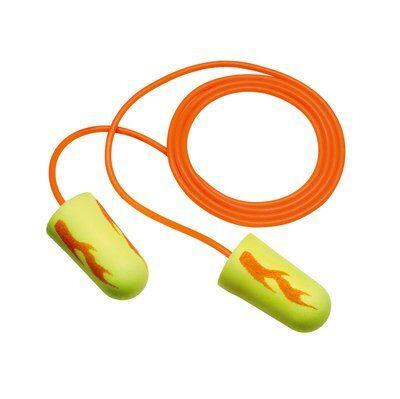 3M™ E-A-Rsoft™ Grippers™ Earplugs 312-6001, Corded (200 PAIRS PER BOX) :  Earplugs : Hearing Protection