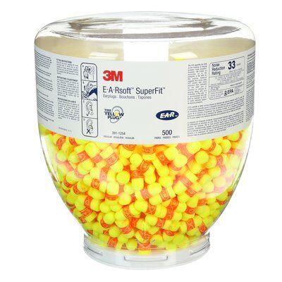 E-A-R™ 8052912083 SuperFit™ Earplugs, 33 dB Noise Reduction, Tapered Shape,  CSA Class AL, Disposable, Uncorded Design