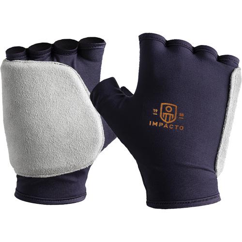 IMPACTO 502-20 Fingerless Impact Tool Grip Glove, Nylon Lycra & Grain  Leather with Viscolas VEP Padded Palm/Web - The Man Store Online