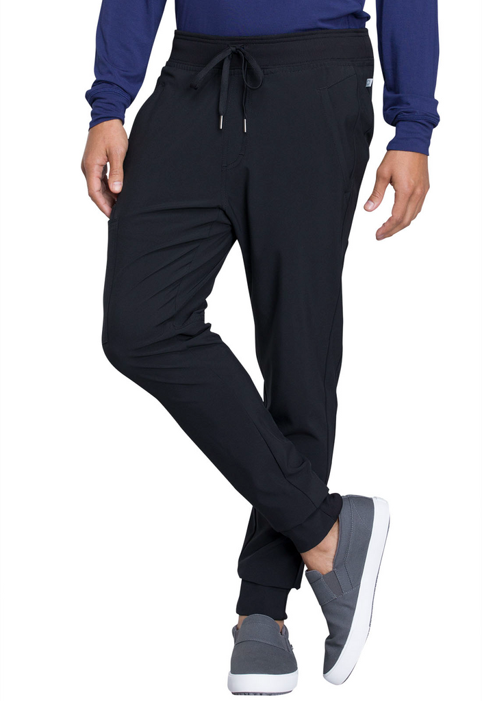 Cherokee Men's Mid Rise Pull-on Jogger Scrubs Pant, Pewter, Small Short :  : Clothing, Shoes & Accessories