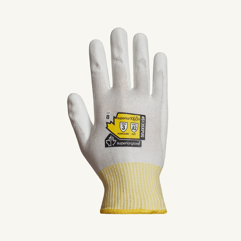 Open-finger glove with Dyneema® cut level A2, polyurethane palm-coated.  Sold in pairs.