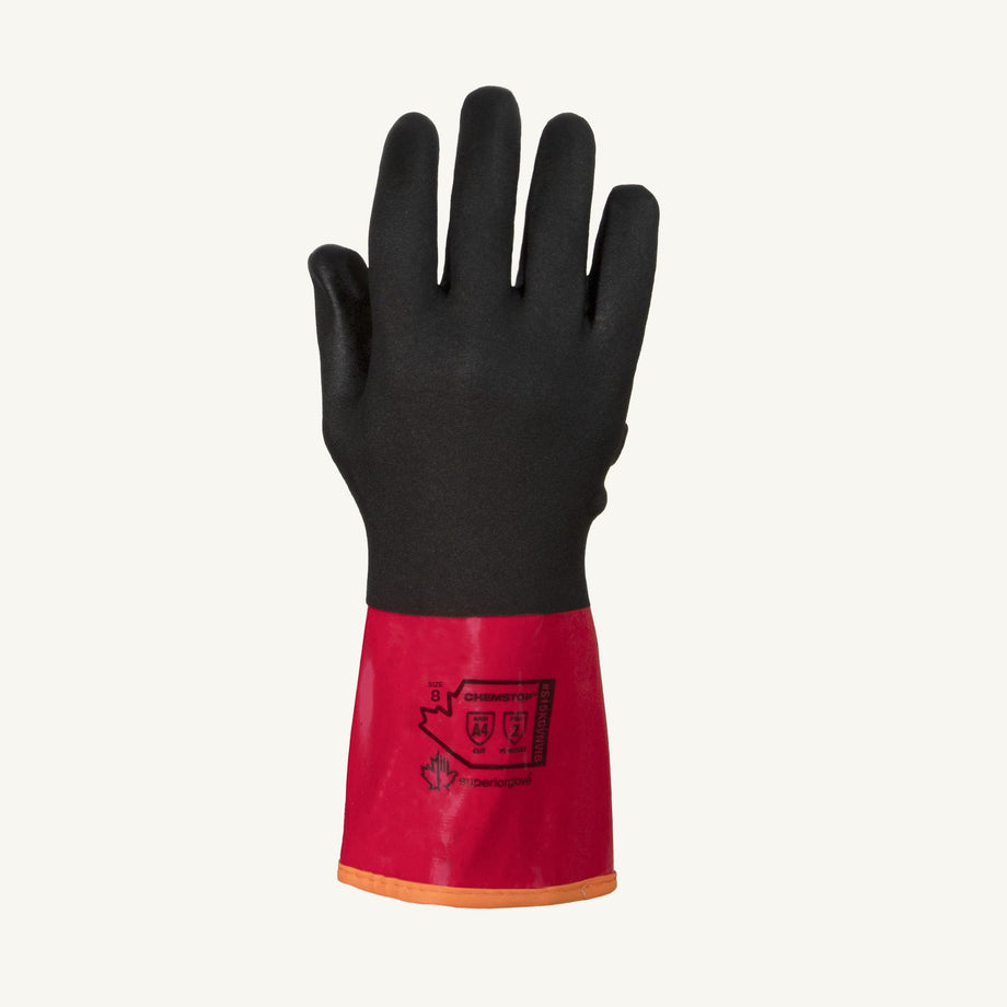 Gants résistants aux coupures - Gant supérieur TenActiv Gant haute  visibilité en fibre de filament composite de calibre 18 avec paumes en  mousse de