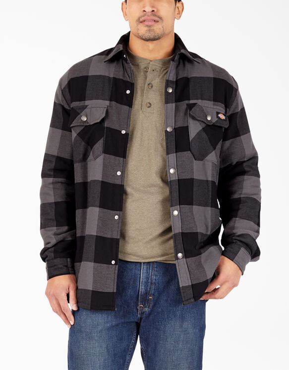 Shirt Jacket - Dickies Fleece Hooded Flannel Shirt Jacket with Hydrosh –  Hansler Smith
