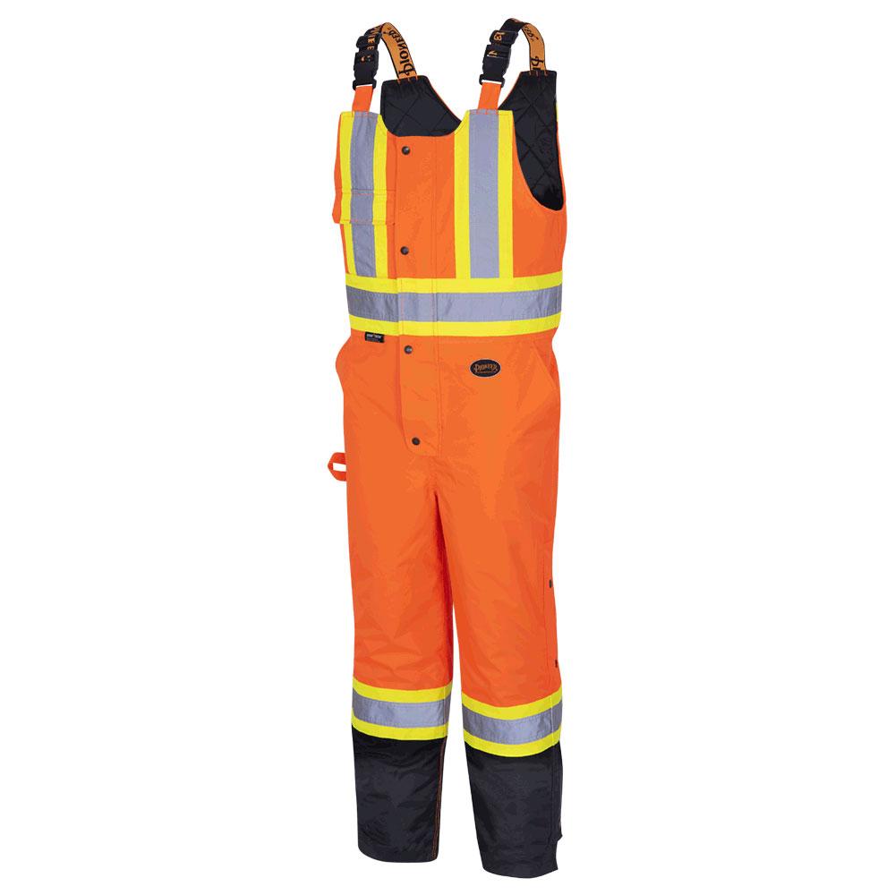 5895BK Flame Resistant PU Stretch Hi-Viz Waterproof Bib Pant