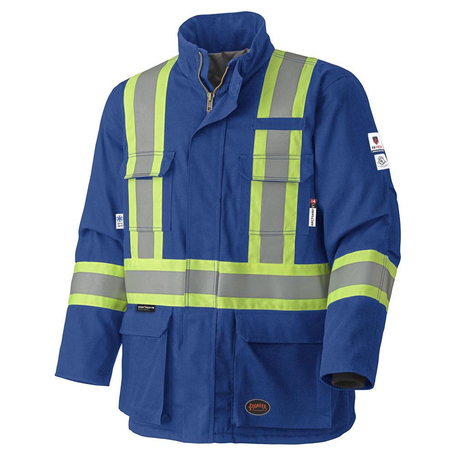 Coveralls - Pioneer Hi-Viz Flame Resistant Quilted Cotton Safety Cover –  Hansler Smith