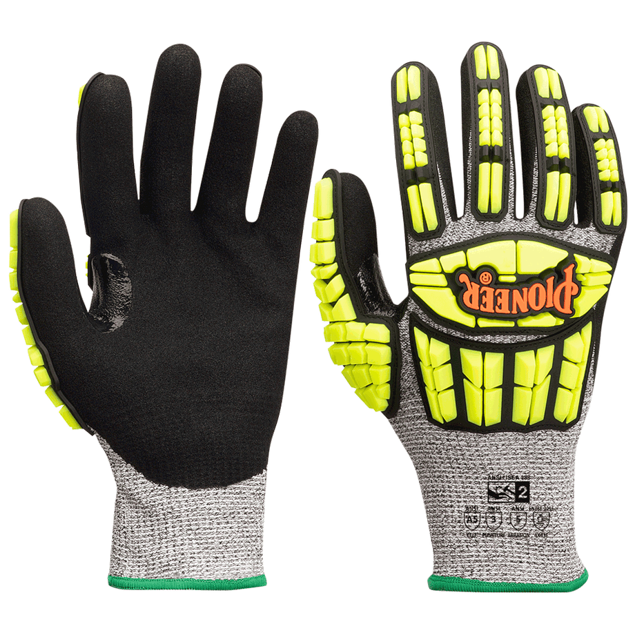 Cut Resistant Gloves - Pioneer Salt & Pepper with Grey Coating