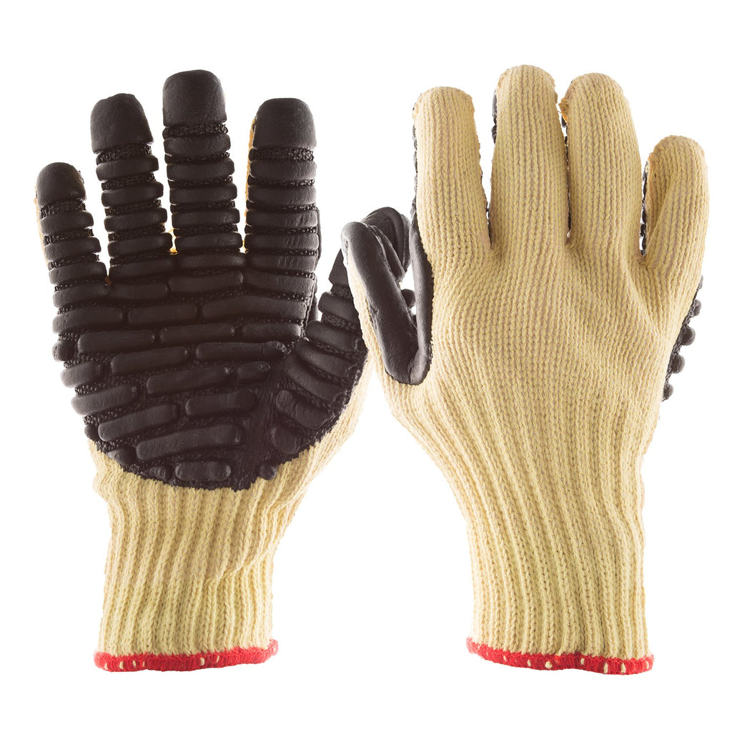 Safety Work Gloves ,Cotton Thread Dispensing Gloves , Cotton Polyester  String Knit Shell Safety Protection Work Gloves For Painter Mechanic  Industrial