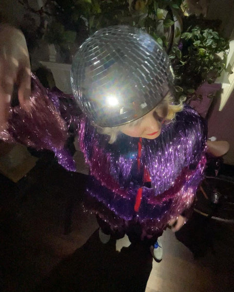 Bike Pretty Disco Ball Helmet