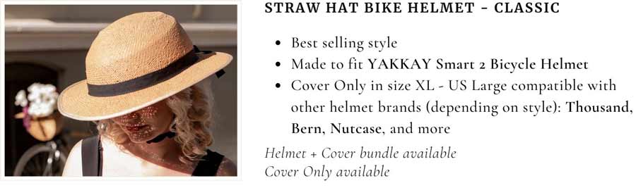 Straw Hat Bike Helmet - Classic