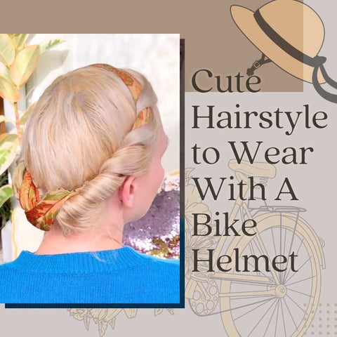 Cute Hairstyle to wear with a Bike Helme
