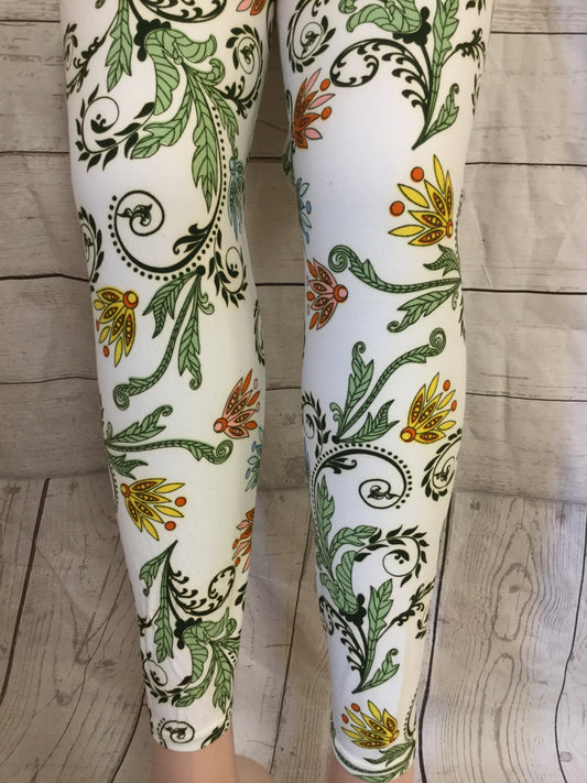 Multi Fun Asian Elephant Printed Leggings