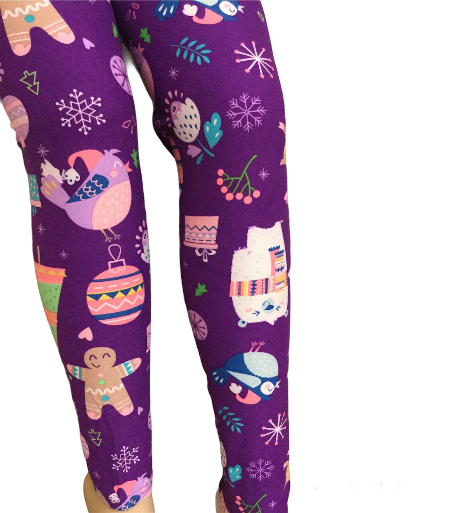 Christmas print leggings – supertrendinuk