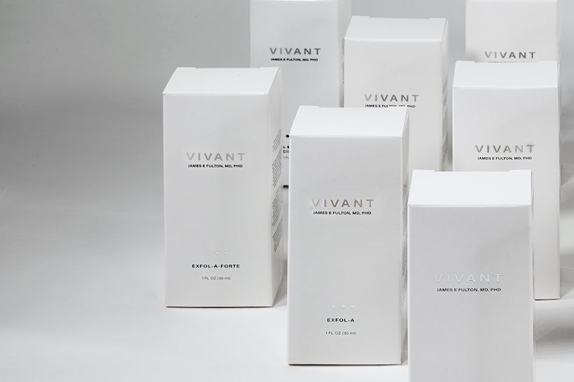 Vivant white product boxes