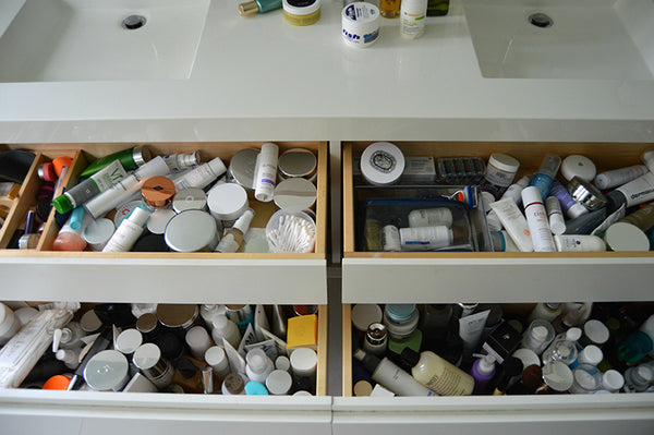 How many skin care products are on your bathroom counter?