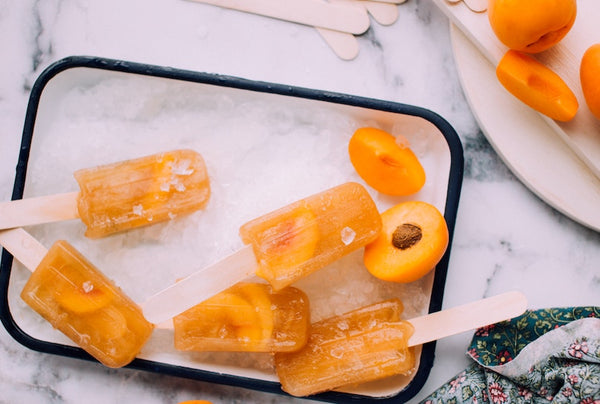 Apricot popsicles 