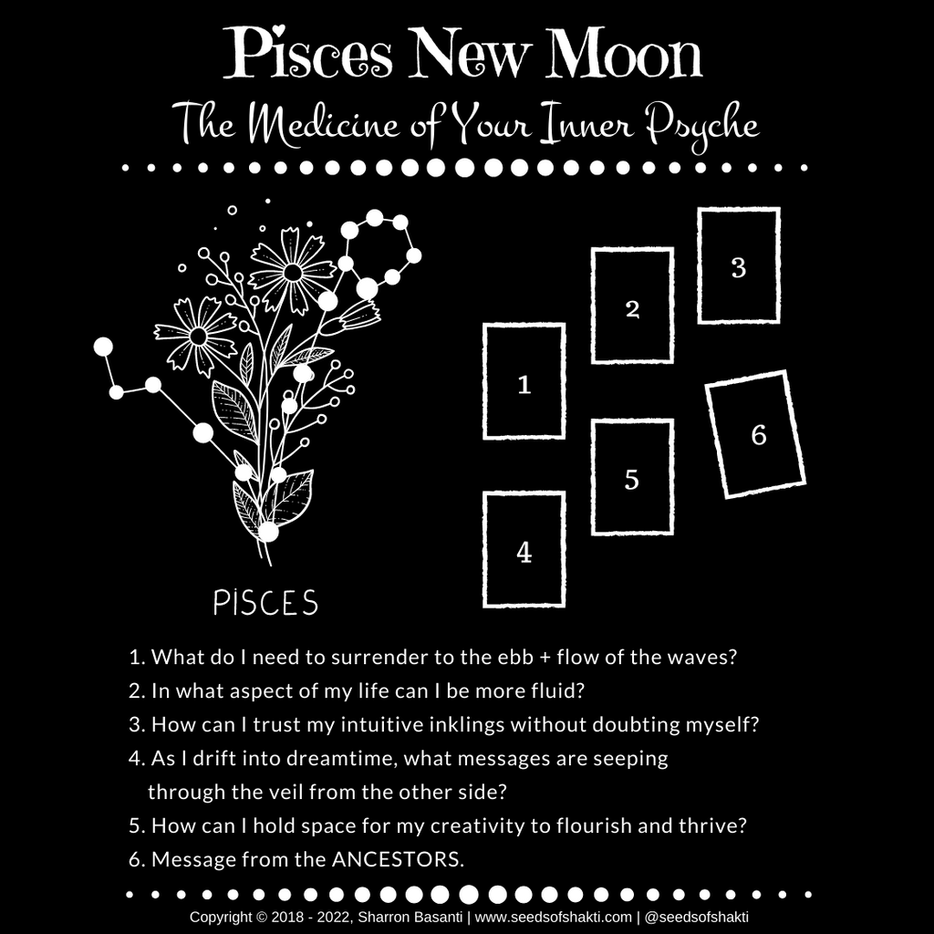 Pisces New Moon Ritual Seeds of Shakti