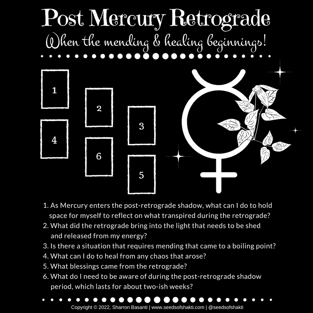 Post Mercury Retrograde Shadow Seeds of Shakti