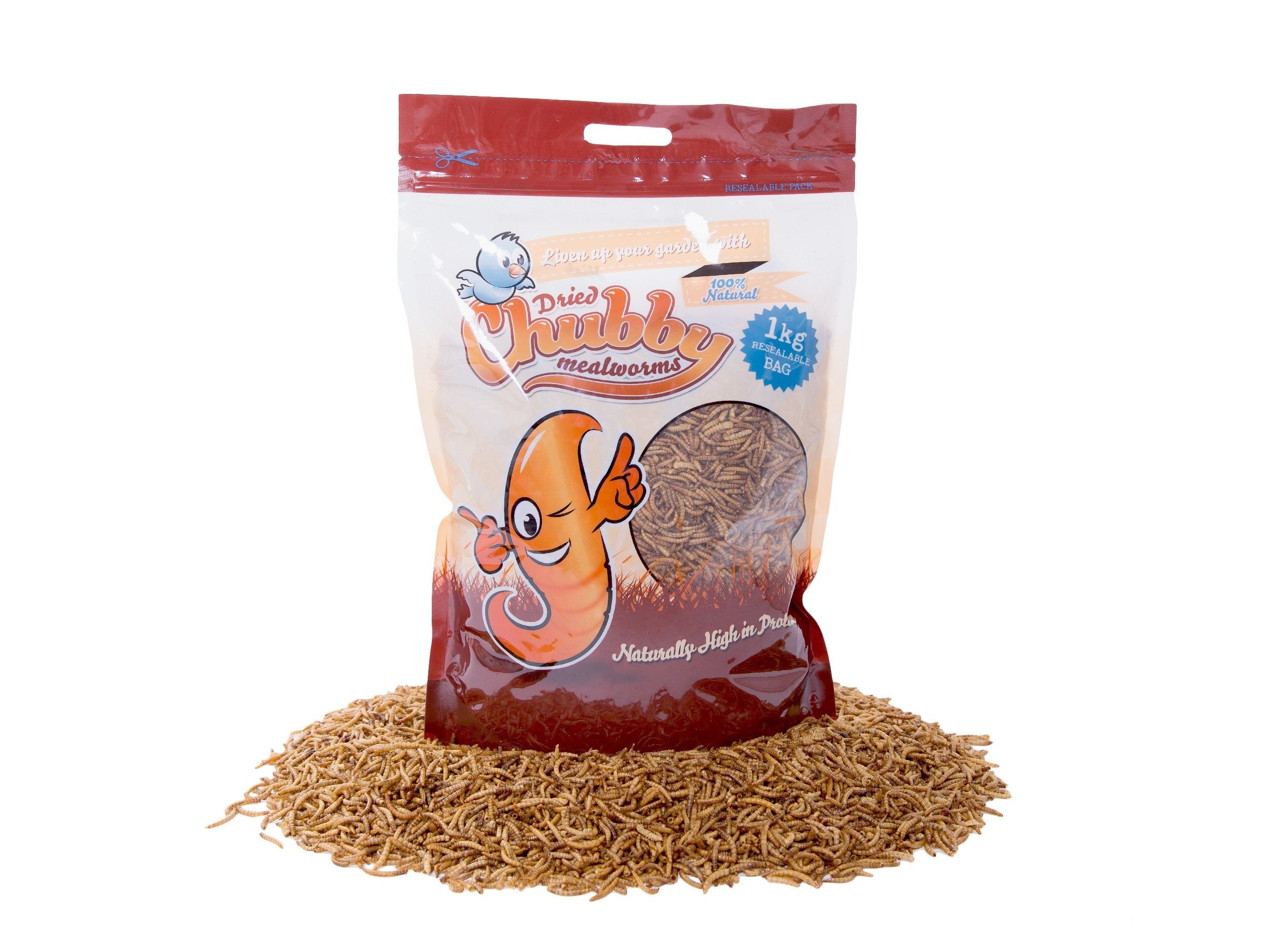 1Kg Chubby Dried Mealworms - Chubby Mealworms Australia product image