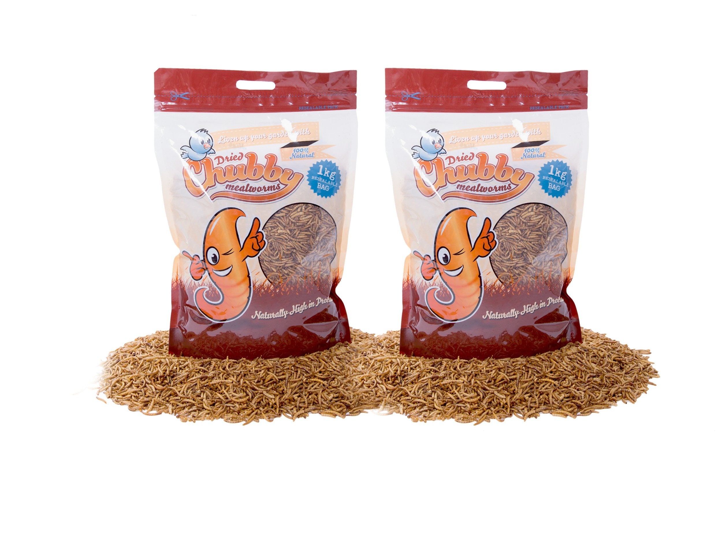 2Kg Chubby Dried Mealworms - Chubby Mealworms Australia product image