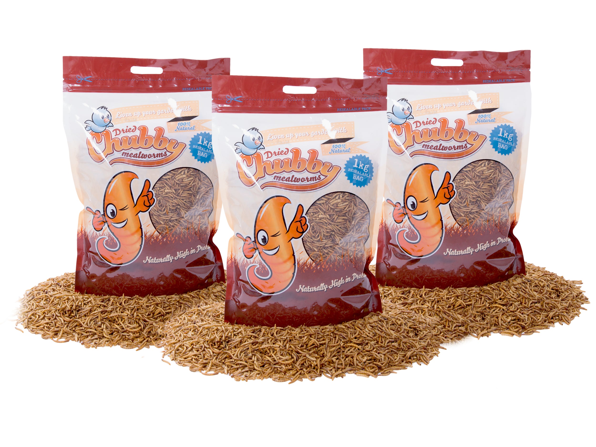 3Kg Chubby Dried Mealworms - Chubby Mealworms Australia product image