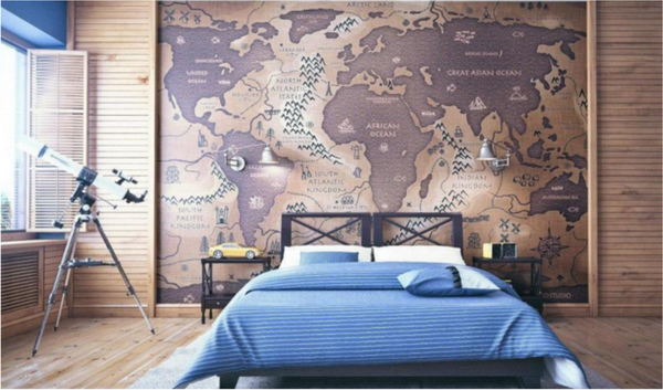 World Map Wall Canvas Art