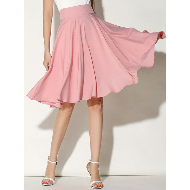 Multicolor Pastels High Waist Midi Skirt – Slim Wallet Company