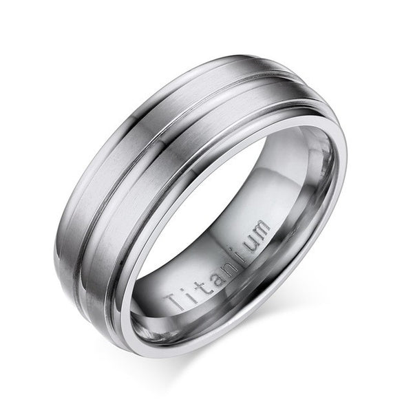 Black Titanium Carbide Men's Jewelry Wedding Bands Classic Ring – Slim ...