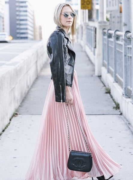 The Infinity Pleated Skirt – Slim Wallet Company