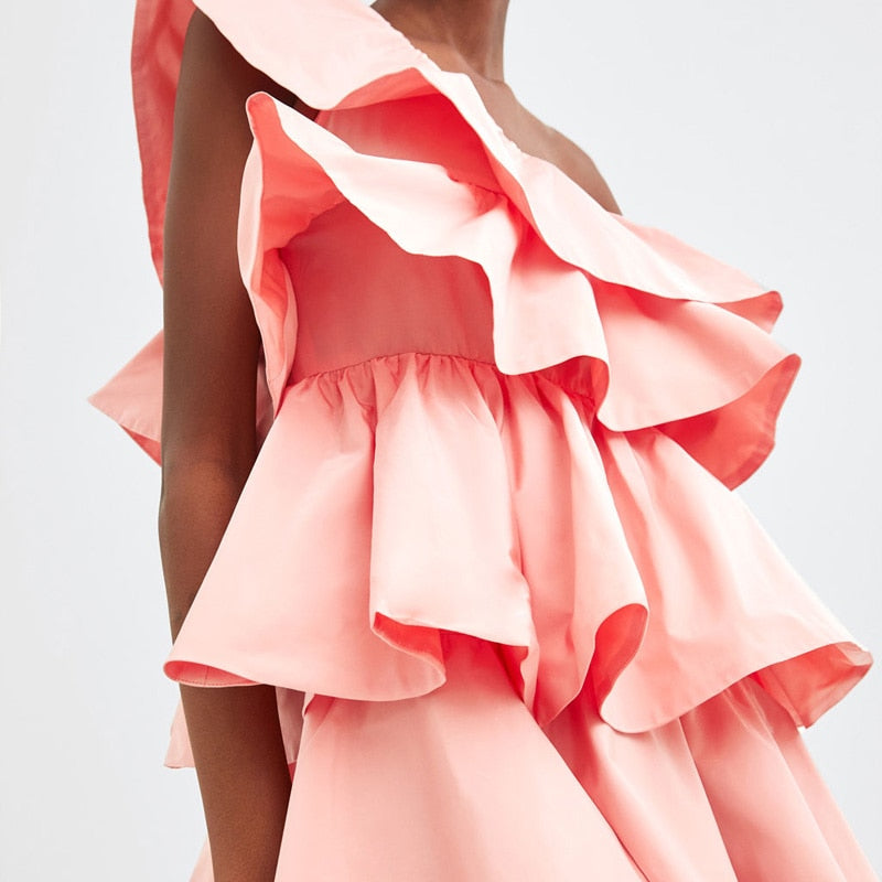 Ruffled Cotten Candy Dress – Slim Wallet Company