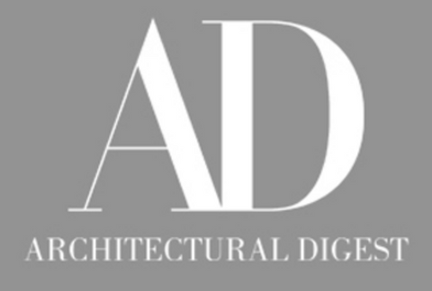 Large A and D with Architectural Digest written in white beneath it