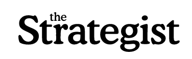 the strategist in black font