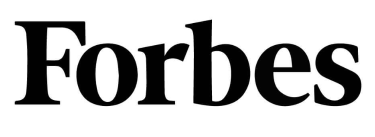 Forbes logo in bold black font