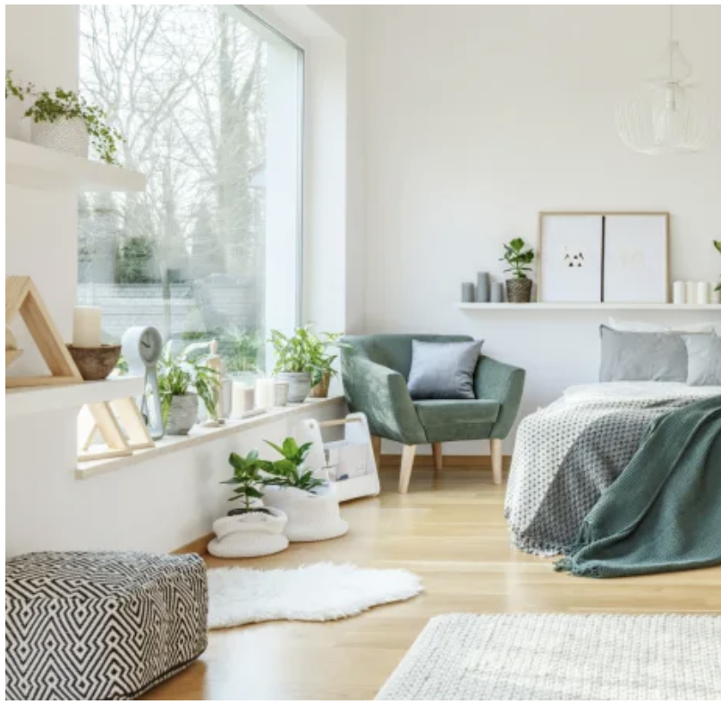 A bright and airy bedroom