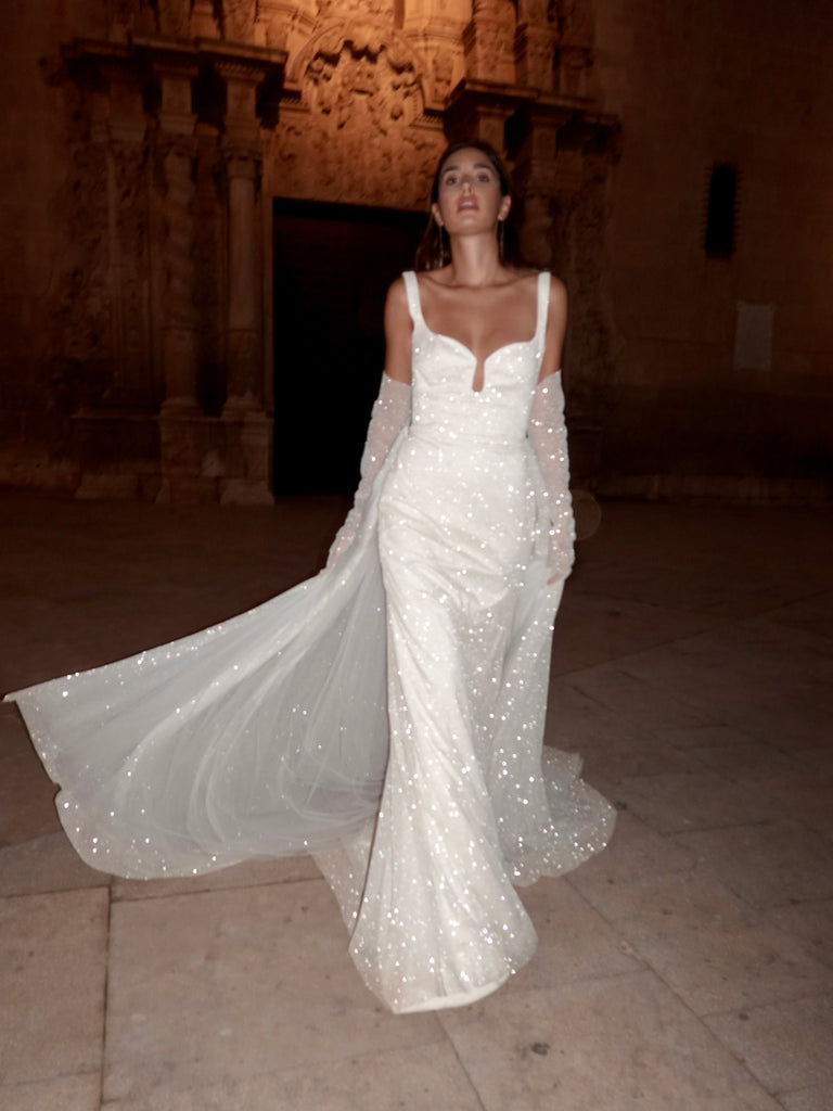 sparkly wedding dress Berta