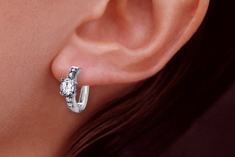 Jose Jay's Engagement Ring Hoop Earrings, style 6032