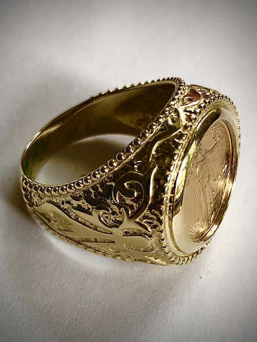 Beautiful Gold Men's Eagle Shaped Ring Online from FKJewellers -  FKJRN18K3474 – FK Jewellers