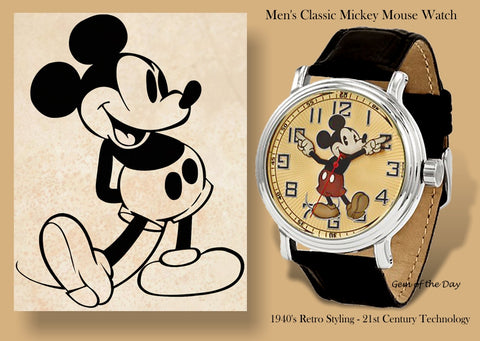 Classic Mickey MOuse Watch with Moving Hands to tell the time XWA4690