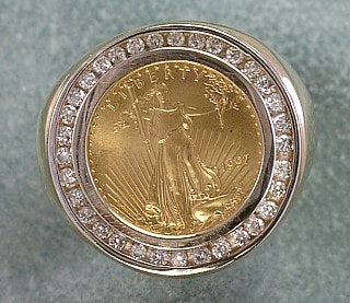 Walking Liberty Coin Ring