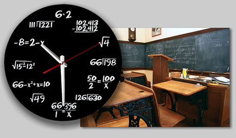 Math Formula Wall Clock, Battery Operated, GM20205