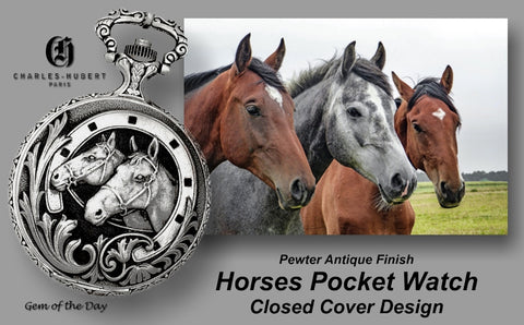 Charles-Hubert Paris Horse Pocket Watch