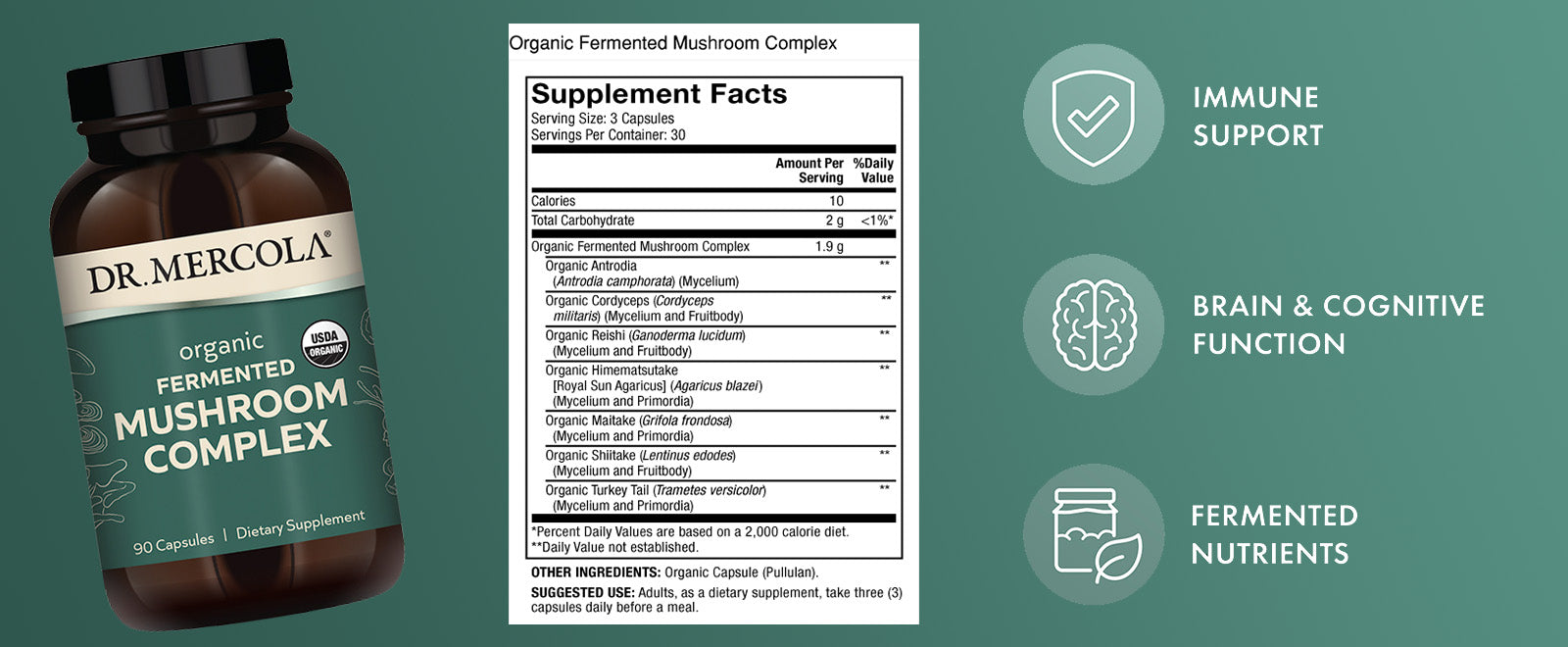 Mushroom Complex - Shop at BiosenseClinic.com - Boost Your Health Naturally with Organic Fermented Mushroom Complex – Immune Support from Nature’s Hidden Power!