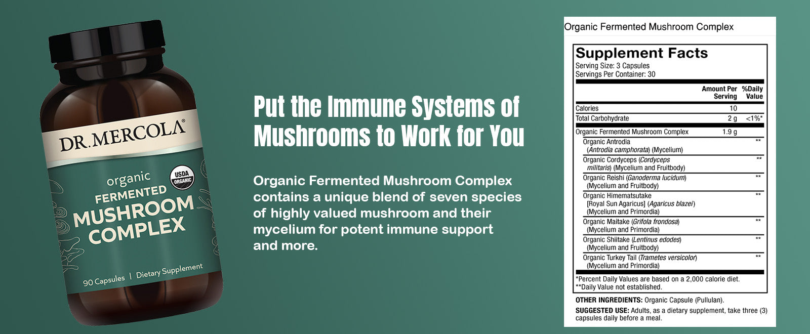 Mushroom Complex - Shop at BiosenseClinic.com - Boost Your Health Naturally with Organic Fermented Mushroom Complex – Immune Support from Nature’s Hidden Power!