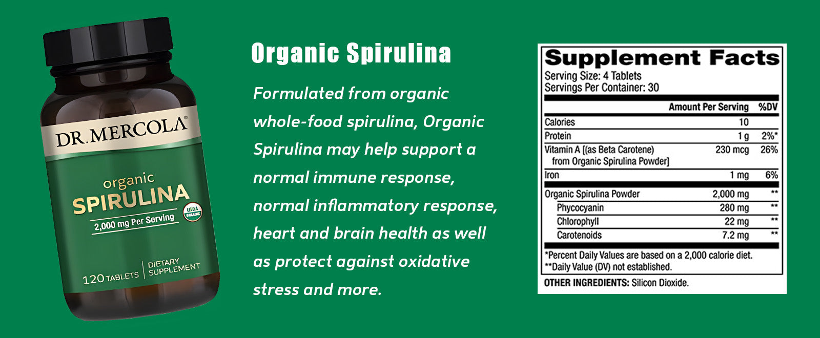 Organic Spirulina - Shop at BiosenseClinic.com - Organic Spirulina: Nature's Nutrient Powerhouse for Whole-Body Health!