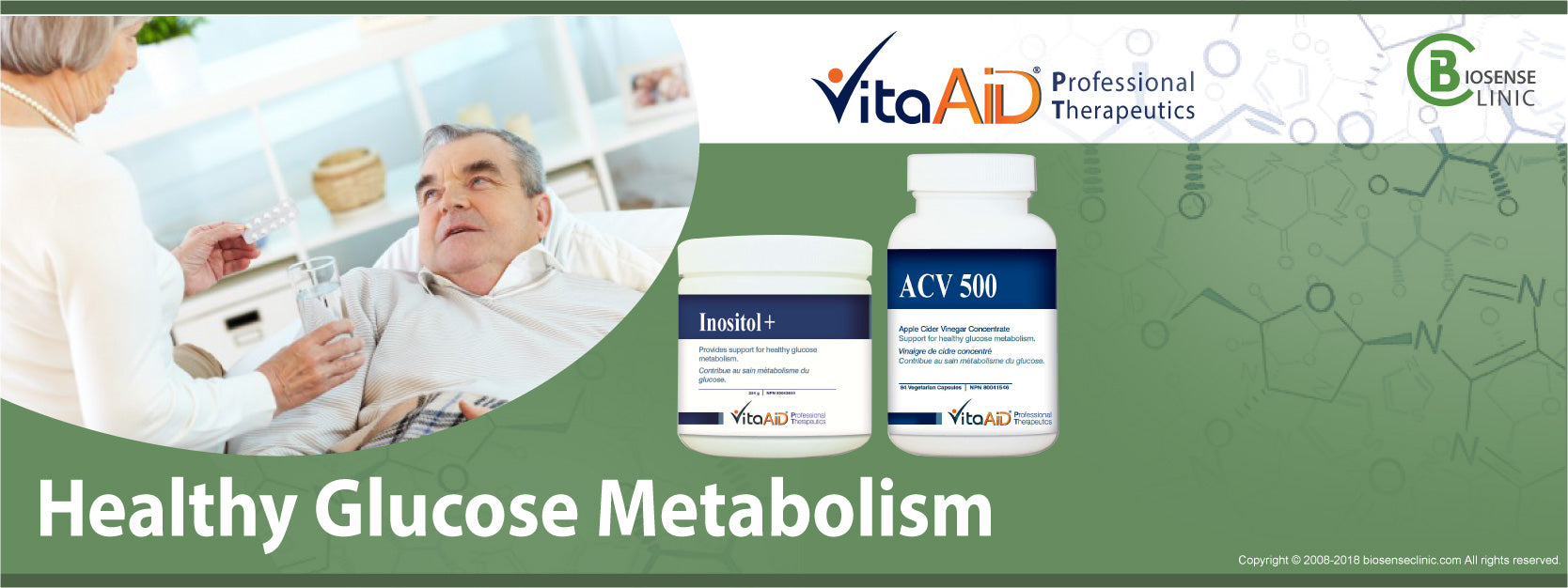 VitaAid category banner healthy glucose metabolism