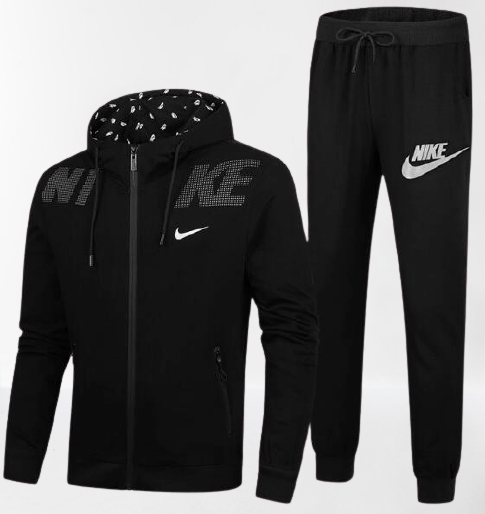 nike hooded jacket black