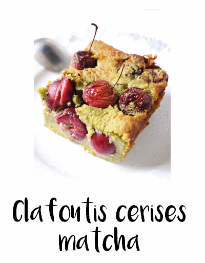 Image de l\'article : Gâteau Basque à la cerise et au matcha bio