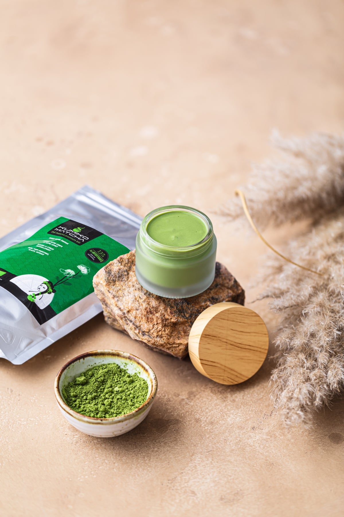 Masque au thé matcha bio pour une peau lumineuse – Kumiko Matcha