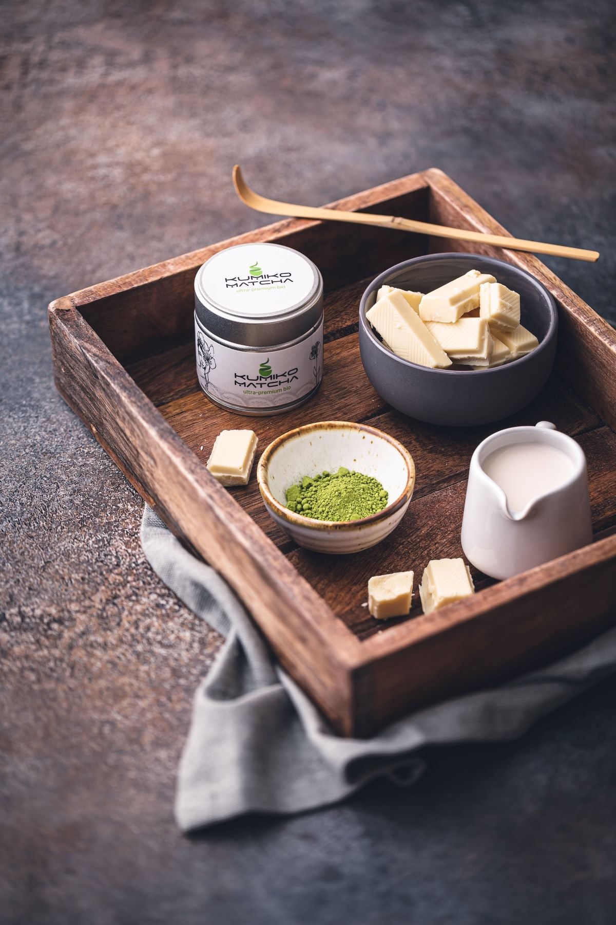 ingrédients recette pâte à tartiner au matcha premium bio