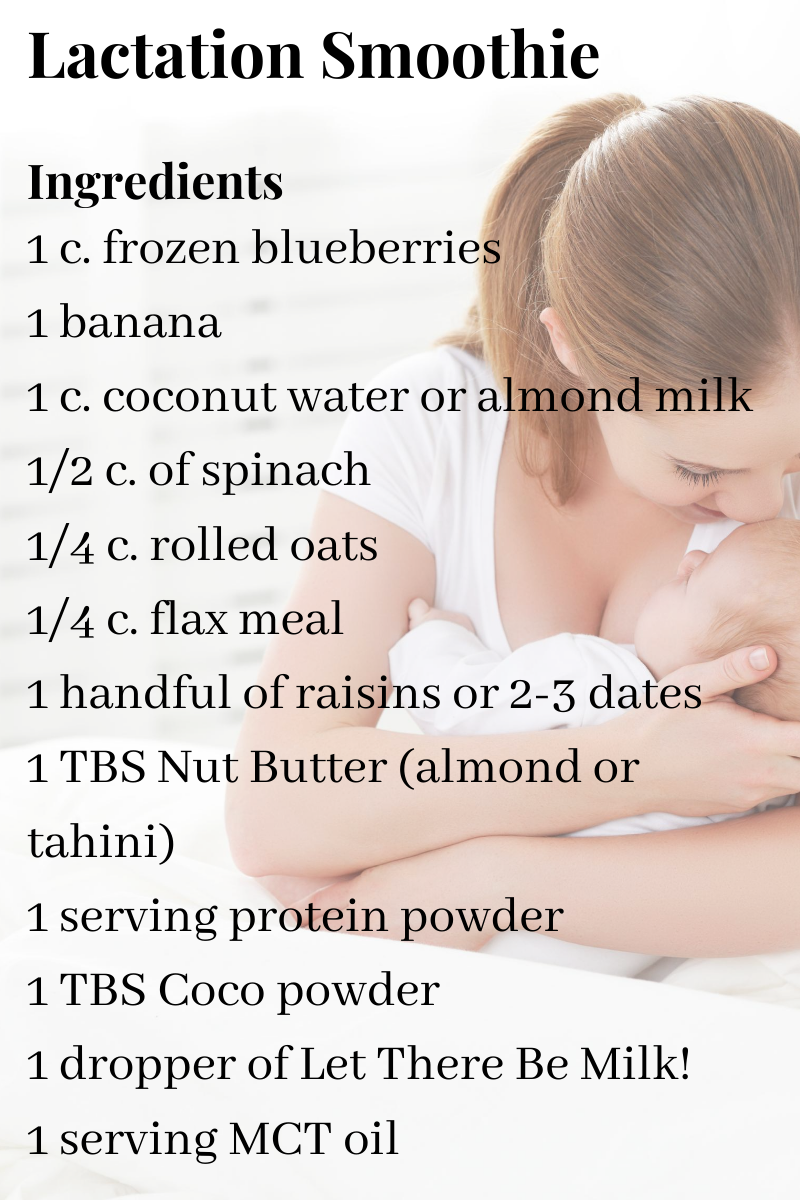 Lactation Smoothie Recipe