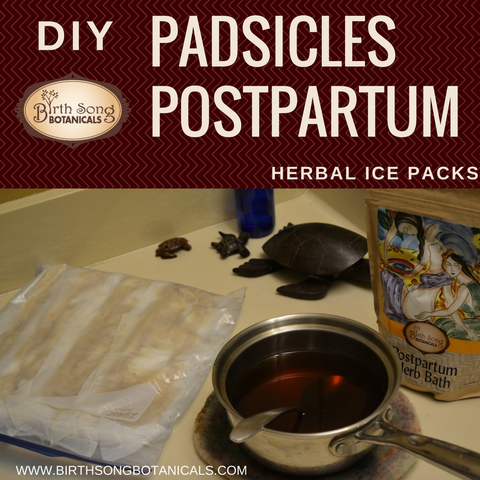 Postpartum herbal compresses for sore nipples